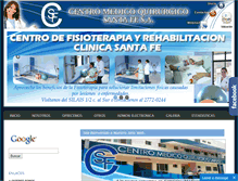 Tablet Screenshot of clinicasantafe.org